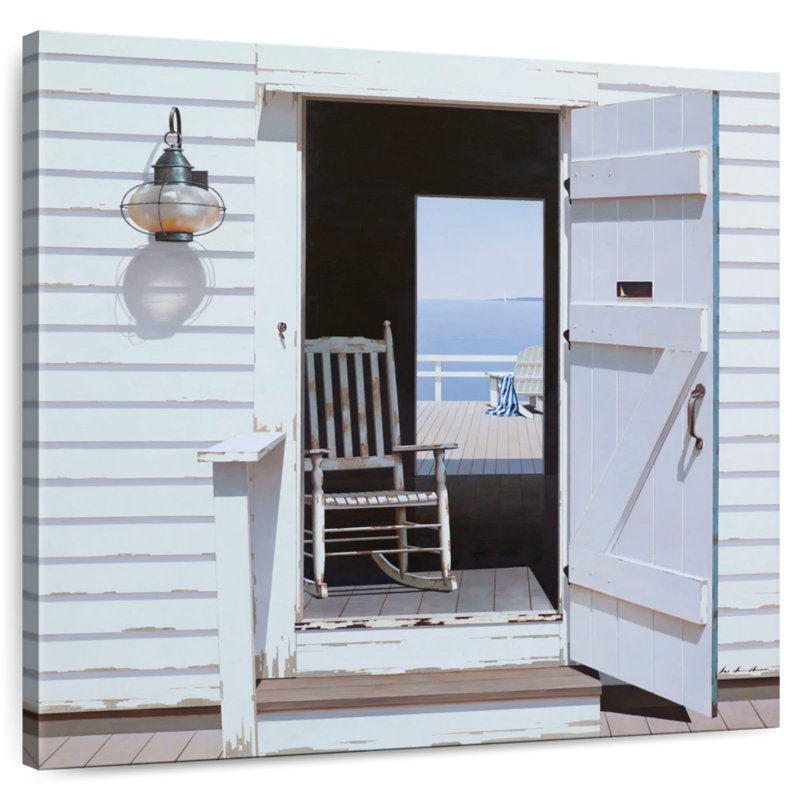 Façade de maison de plage Lilie White, H 10 po x l 10 po
