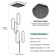  Keysha 6 - Light LED Dimmable Chandelier Long High Ceiling Cluster Pendant for Hallway Staircase with Remote