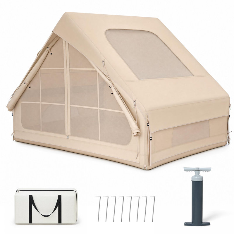 Tente gonflable pour le camping, tente gonflable pour 4-6 personnes avec lanterneau, With Skylight