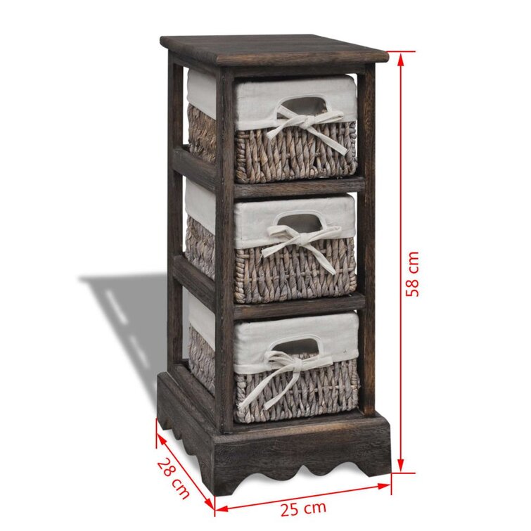 Gracious Living Mini 3 Drawer Desk Organizer w/ Organization Top