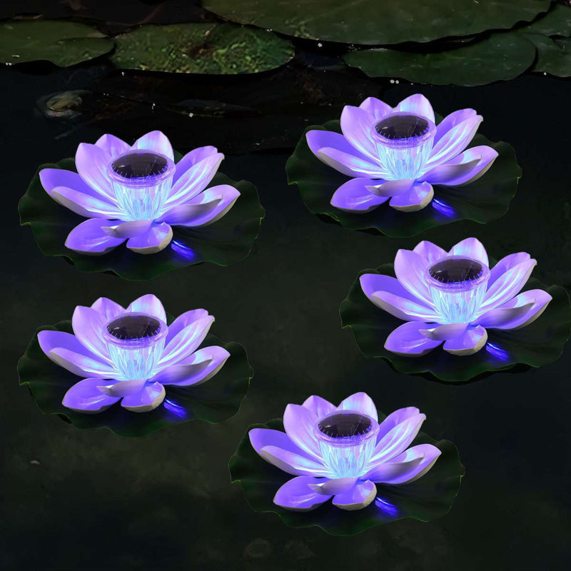 Solar Powered Outdoor Floating Pool Lights, White