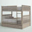 Lit superposé standard en bois massif avec lit gigogne Mila par Viv + Rae ™-164944170