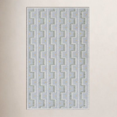 Freya Hand-Woven Geometric Wool Rug