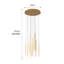 Lustre en cascade d'escalier 18 lumières, lustre long multi-niveaux de 12 pieds pour plafond haut-1341237121