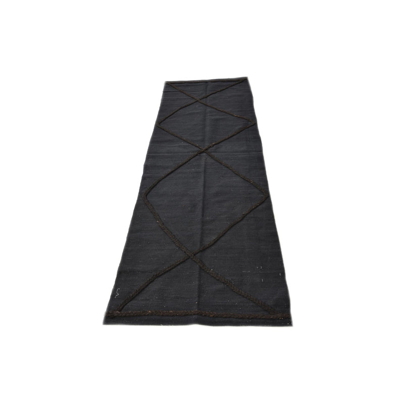 8 Ft Runner Pires Black Rug