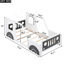 Classic Car-Shaped Platform Bed with Wheels-115901116-115901117