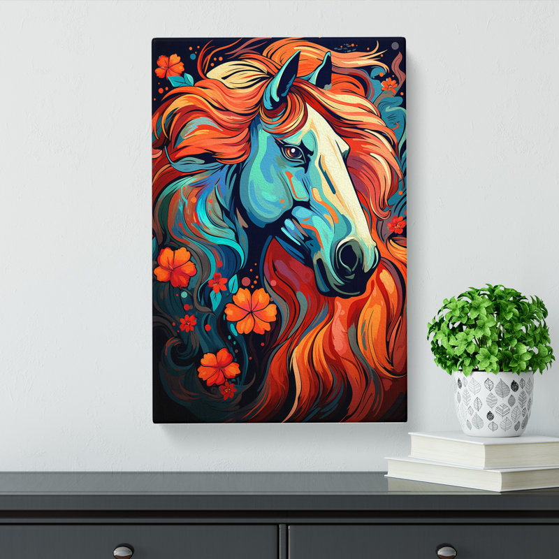 Horse Line No.2 - Print, 60cm H x 40cm W x 3cm D