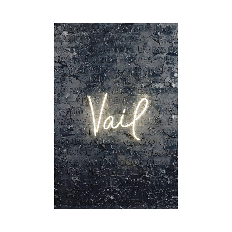 Vail Neon by Kent Youngstrom - Gallery-Wrapped Canvas Giclée on Canvas, 30.48 cm H x 20.32 cm W x 1.905 cm D, Does Not Apply