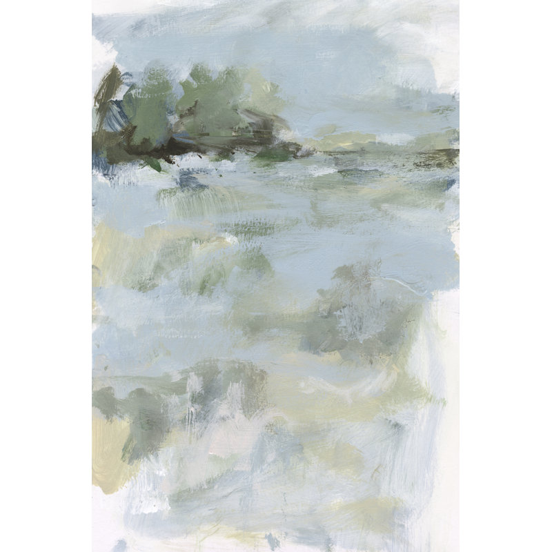 Far Away View I by Christina Long - Painting on Canvas, Black Floater Framed, 91cm H x 61cm W
