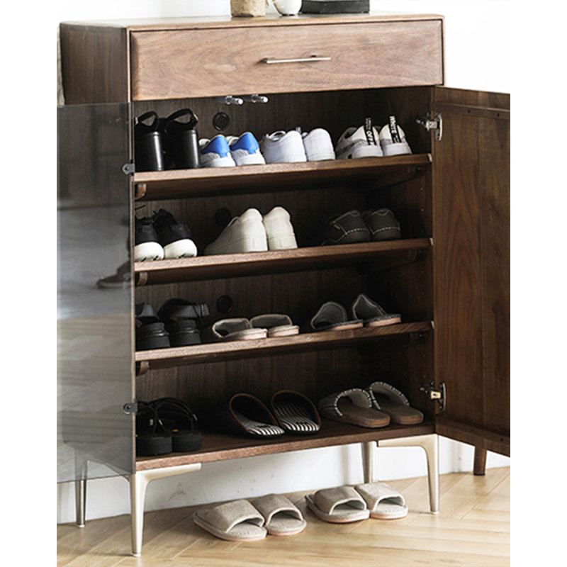 Rangement à chaussures en bois massif Simple
