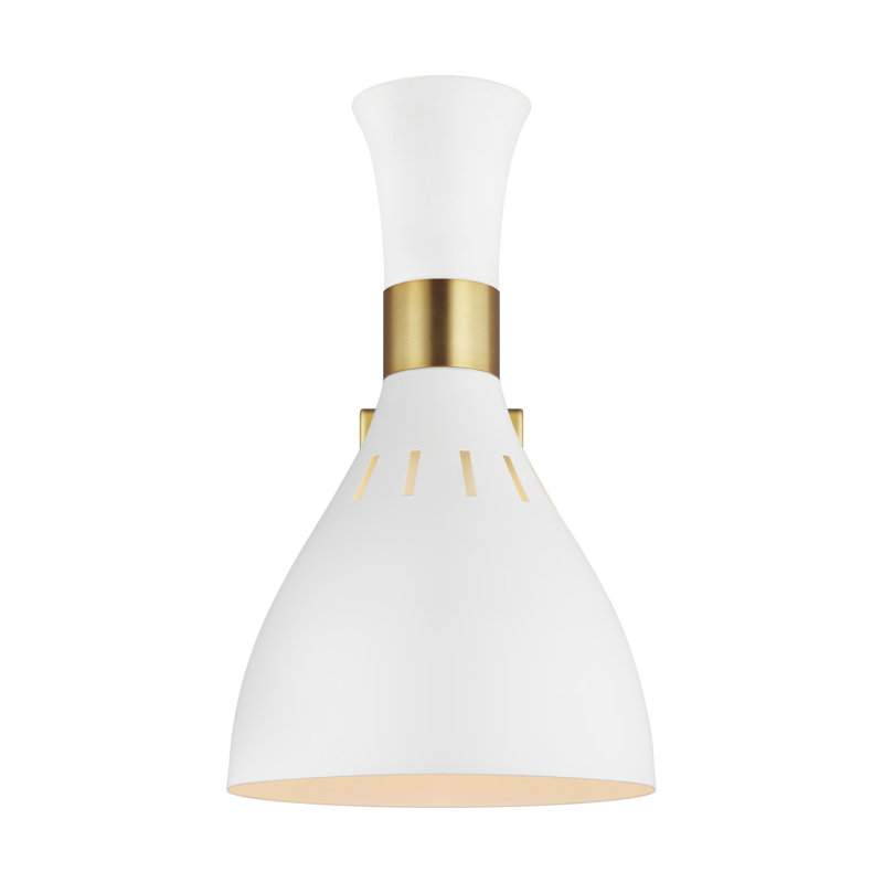 Ellen DeGeneres Matte White Steel Swing Arm Wall Sconce