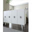 Console moderne avec tablettes multiples, blanc et argent, 47,2 po x 31,5 po x 11,6 po | 100% panneau de particules enduit de mélamine, épaisseur: 0,7 pouce | Conception murale, élégante et fonctionnelle pour la maison et le bureau-895967731