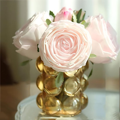 Centre de table luxueux rose