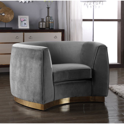 Breccan Velvet Armchair