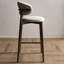 Chaise d'appoint à dossier bas en noyer (ensemble de 4)-133058614-133058619