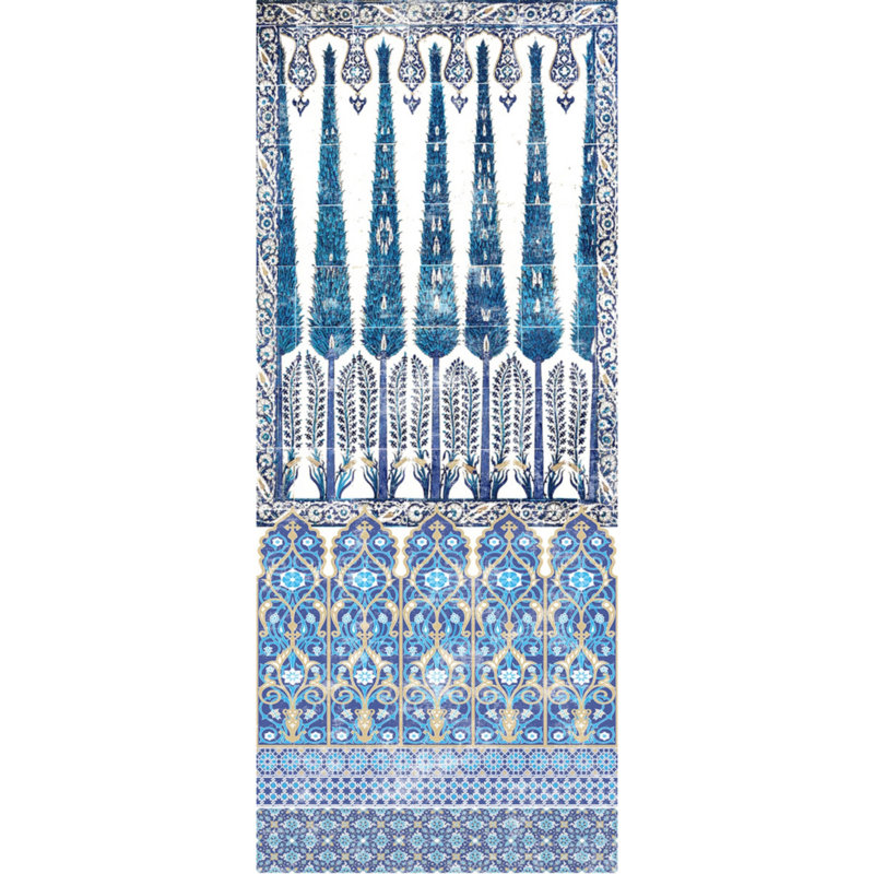 Tissu de jardin repose-pieds fantaisie Topkapi, Jardin classique
