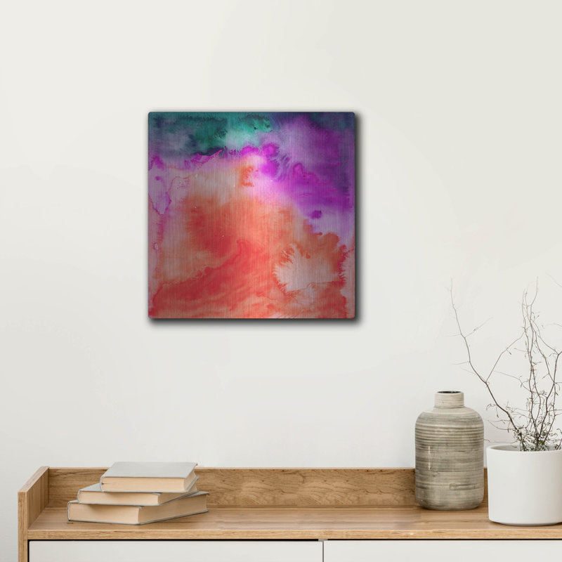 Brayden Studio® «Fusion Ii» par Jacqueline Maldonado, art mural en métal, H 12 po x l 12 po