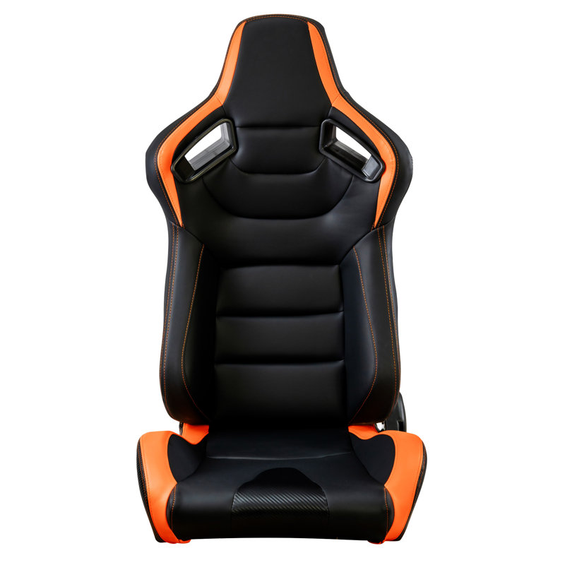 Siège de course, Noir / Orange
