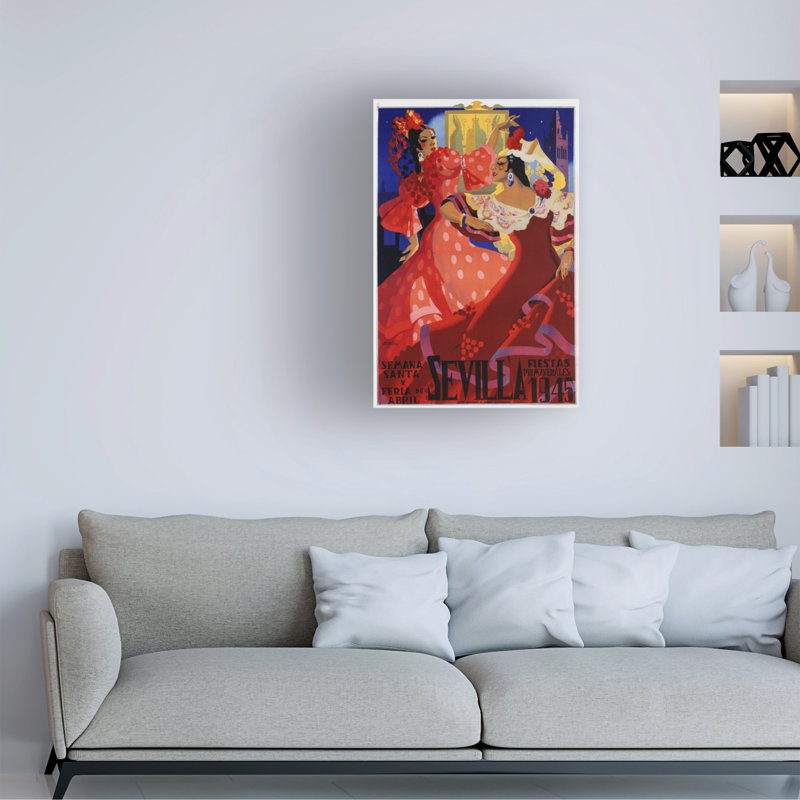 Art sur toile, Marcus Jules Seville Spring, H 12 po x l 19 po