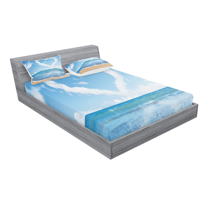 Microfiber Sheet Set, Queen Sheet Set + Fitted Sheet + 2 Pillowcases
