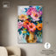 Toile opalescente avec vases floraux lumineux par Art Remedy-107411181-107411196