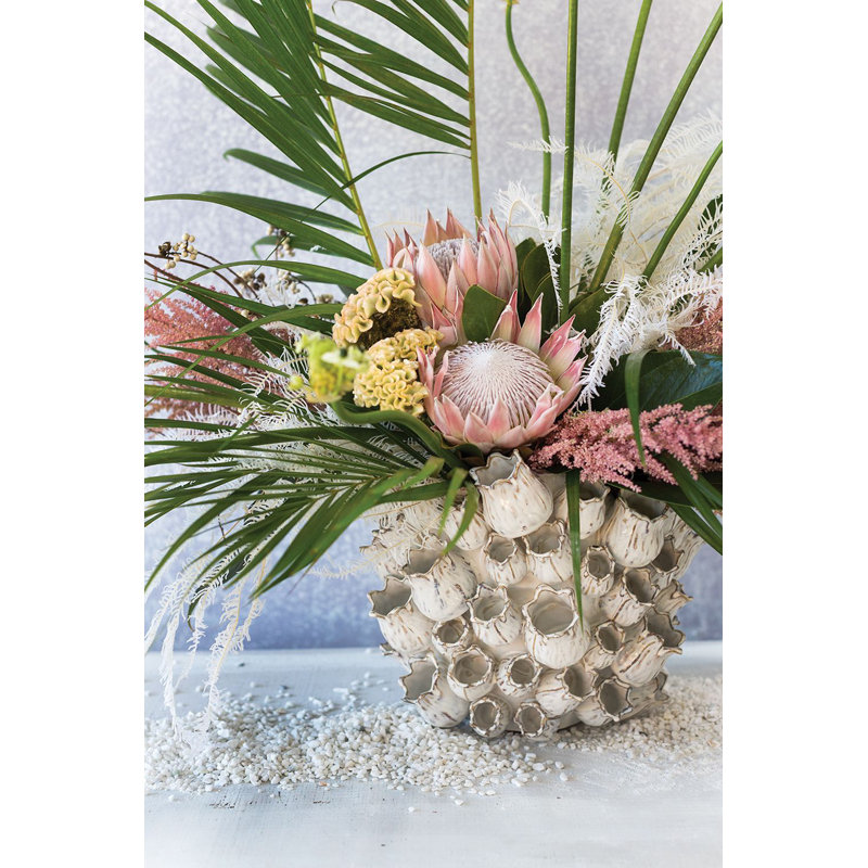 Wellston Handmade Ceramic Table Vase, 11" H x 14.5" W x 14.5" D