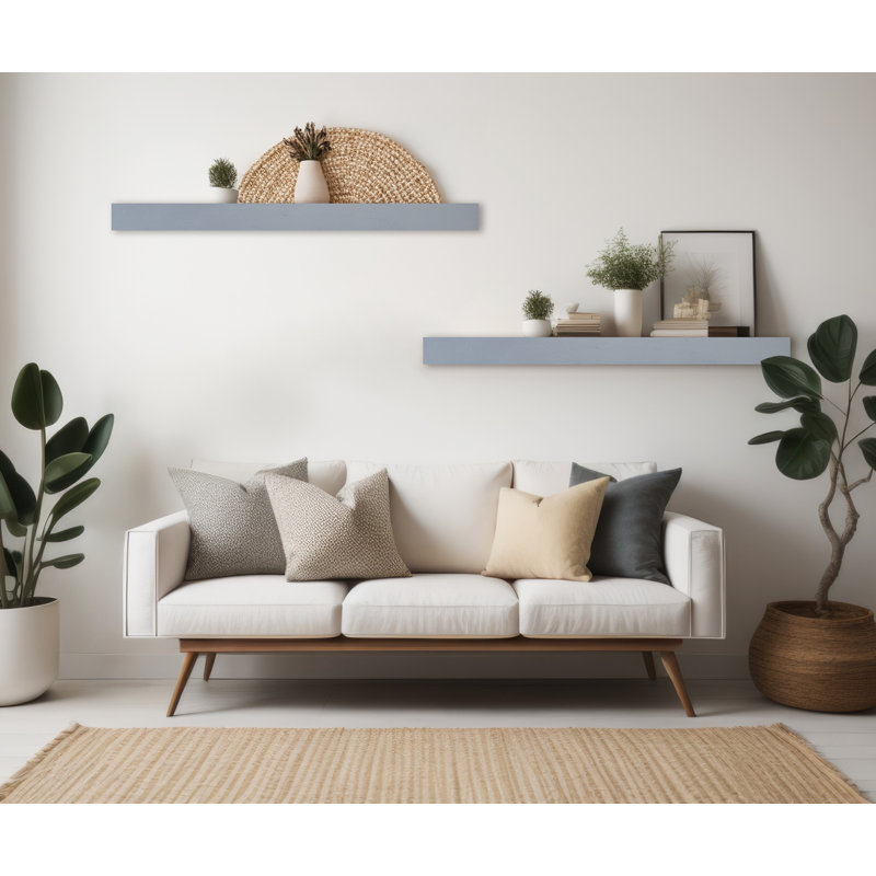 Tablette flottante 2 pièces Emerald Lee, H 3 po x l 38 po x P 7 po