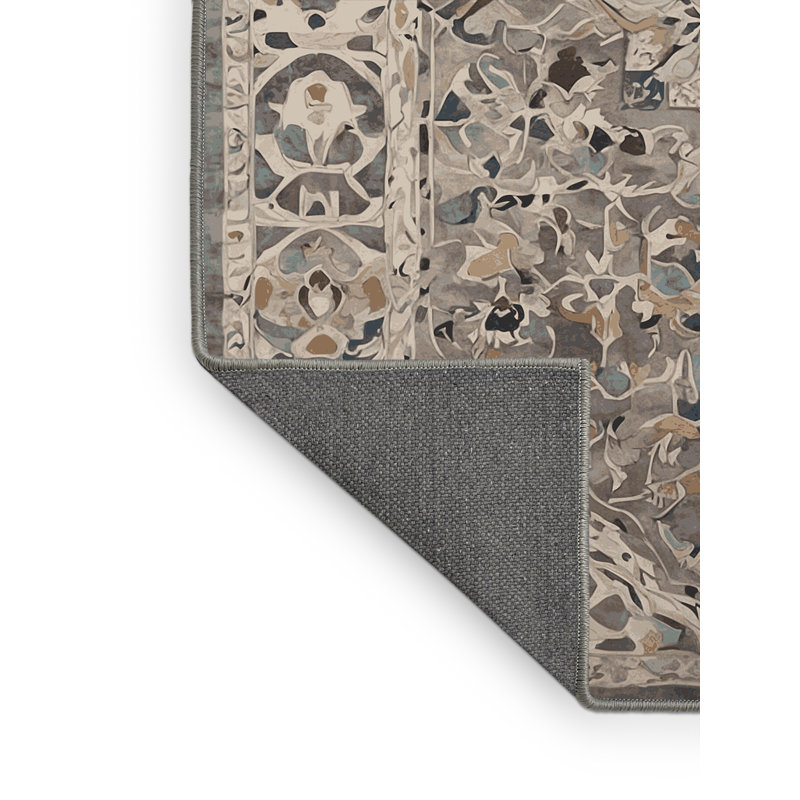 Tapis gris soyeux et moelleux, Rectangle 8 pi x 12 pi