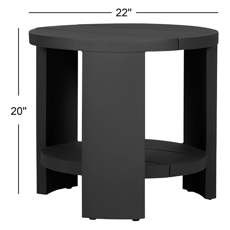 Roca Outdoor Rectangular Side Table