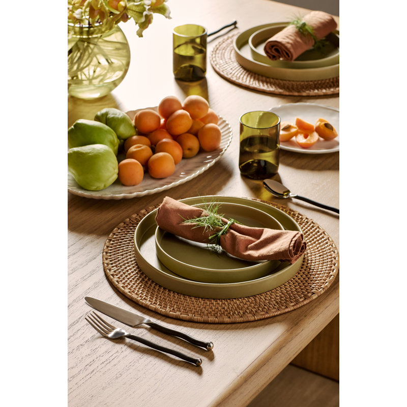Serviette de table Caliban Crisp And Classic (ensemble de 4) 20S, Olive