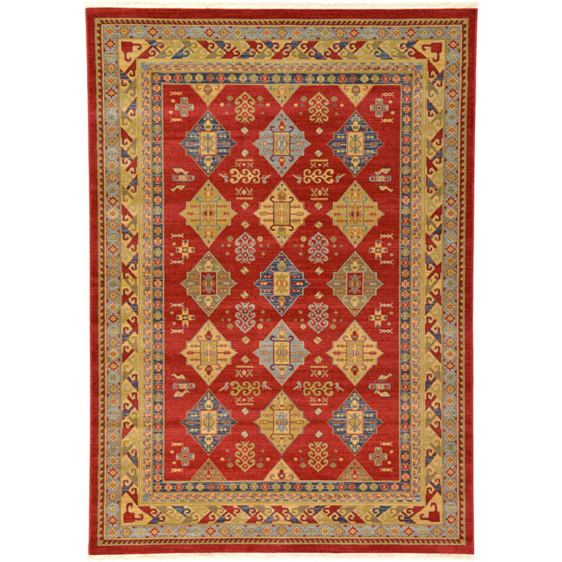 Tapis rouge Eesi, Rectangle 7 pi 1 po x 10 pi