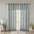 Print Grommet Top Window Valance-869066105