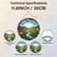 Panneau de vitrail 12 "H River Flow-2077147286