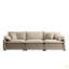 Canapé modulaire Mid-Century 3 places avec 2 coussins et 3 coussins décoratifs en velours côtelé-67667235