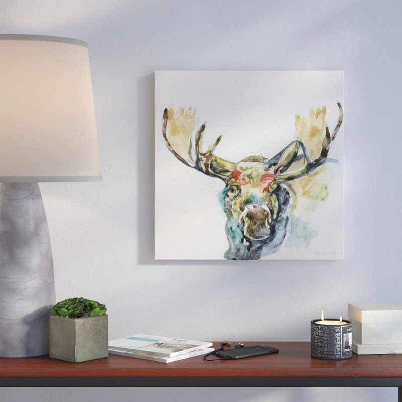 Hi Fi Wildlife I - Wrapped Canvas Print, 46 cm H x 46 cm W x 4 cm D