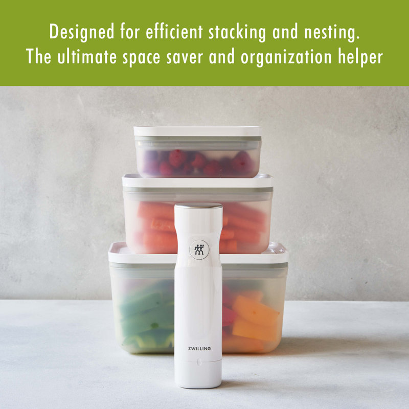 Zwilling J.A. Henckels Fresh & Save 7 Piece Vacuum Sealer Bag Set with Food Storage Containers