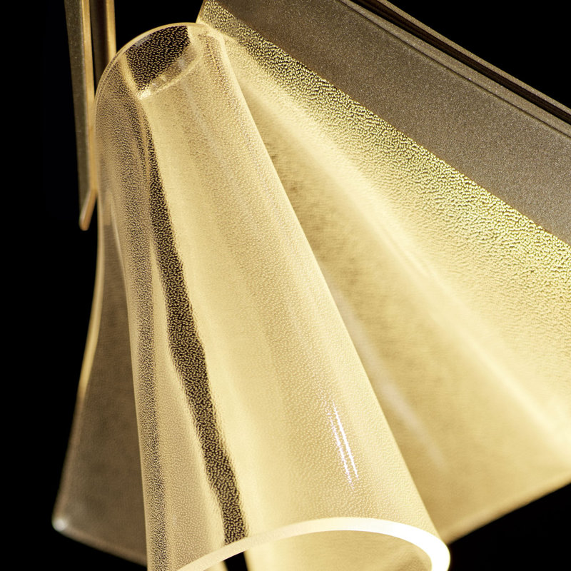Luminaire suspendu simple à 1 lumière Mobius, Platine rétro