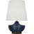 Base bronze / abat-jour bleu marine