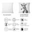 Portrait of Giraffe Hipster - Coussin décoratif à imprimé traditionnel-2119113662