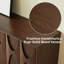 Buffet Alvayero en bois massif cannelé, 4 portes, fini noyer-1425230641