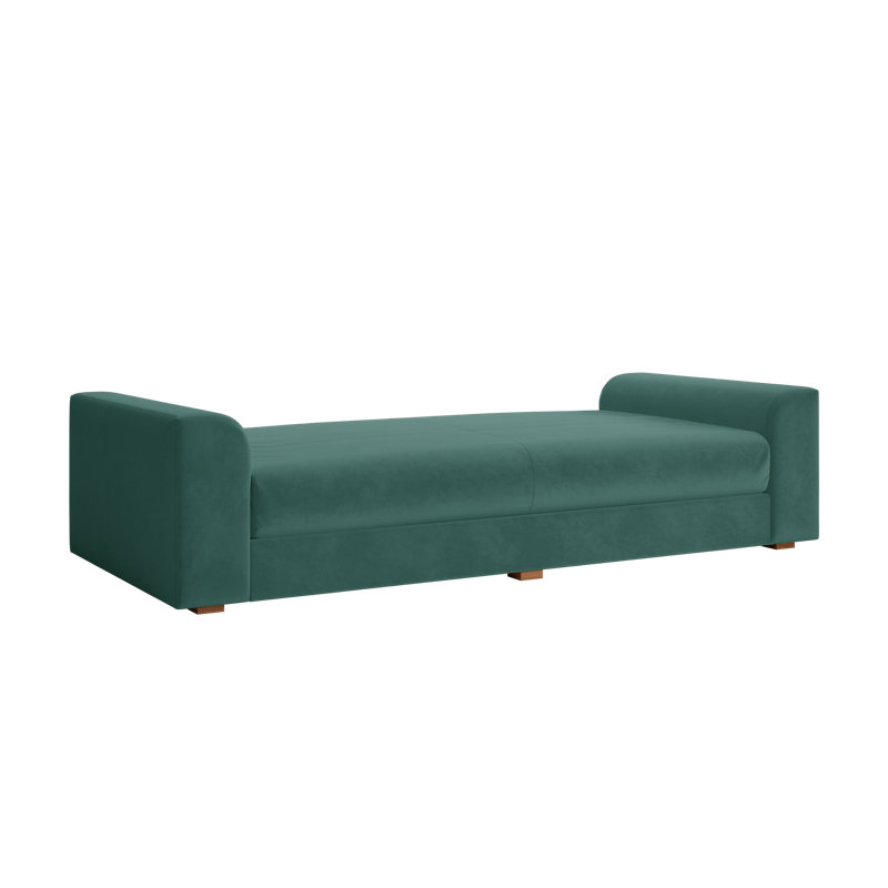 Elevate Daybed, Seafoam Recycled Velvet