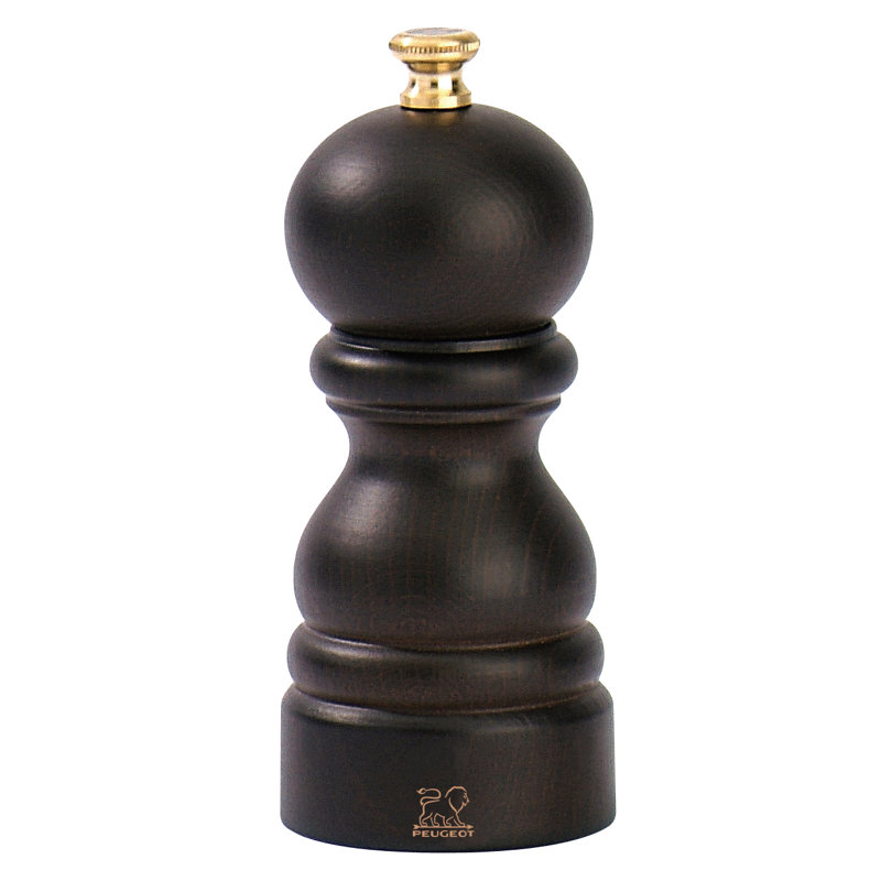 Brand Paris Wood Pepper Mill, 12cm H, Black