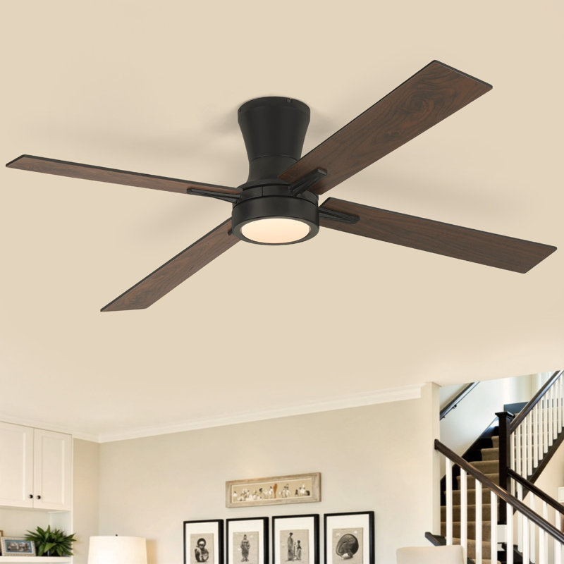 Ventilateur de plafond à intensité variable de 52 po avec lumières et télécommande CCCC 6 vitesses Karlena