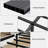 Farmhouse Platform Bed with Charging Station and Storage Headboard, Wood Bed Frame with USB Ports and LED Lights, Weight Capacity 800 lbs, No Box Spring Needed, Antique White+Gray, Full-355030455