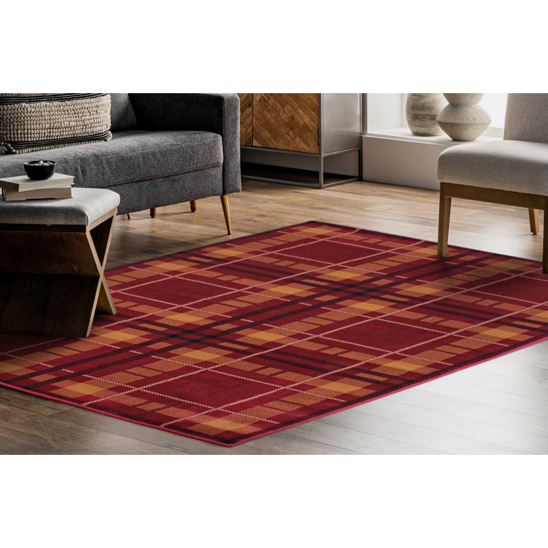 Seabolt Plaid Area Rug, Rectangle 160 x 225cm