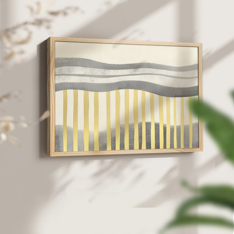 Abstract Series-VIII -Framed Print - Restickable, 8" H x 10" W, Natural