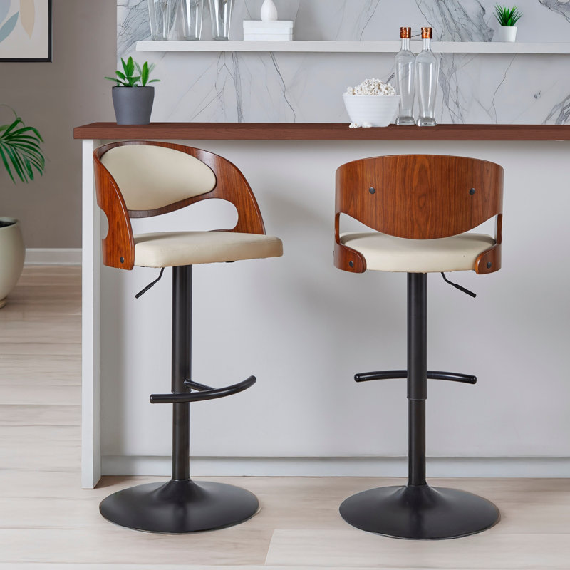Tabouret de bar réglable avec pivot