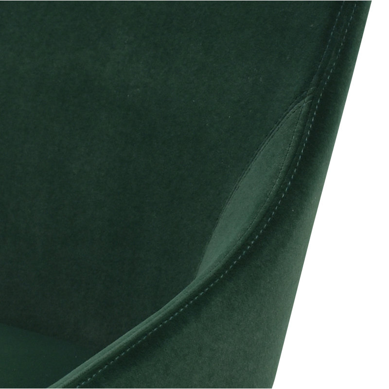 Chaise d'appoint rembourrée Halcyon, Vert