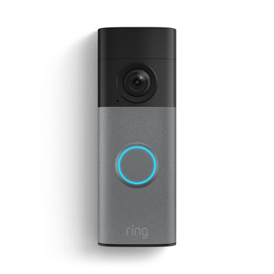 Ring Battery Doorbell (Newest Model) - Retinal 2K with Wide-Angle Video, up to 6x Enhanced Zoom - Speckled Grey