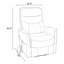Fauteuil inclinable électrique lève-personne de 31,5 po avec port USB Akeelah-98419945